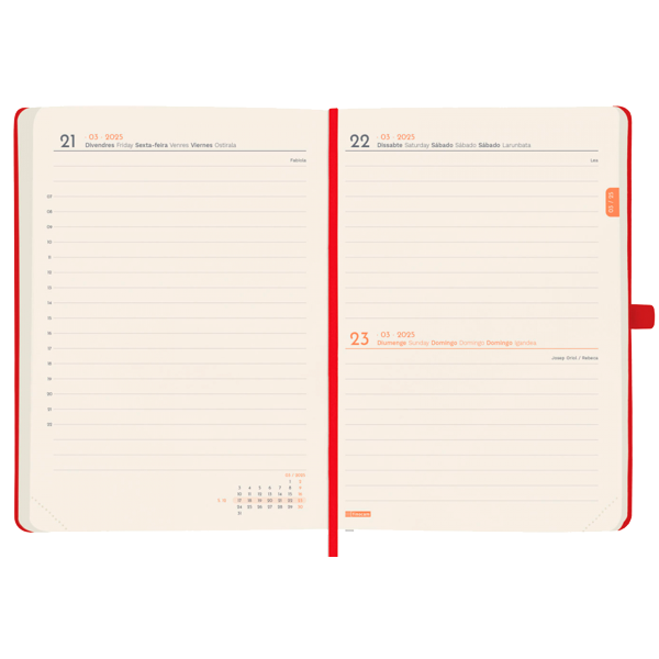 Agenda Finocam Minimal Textura